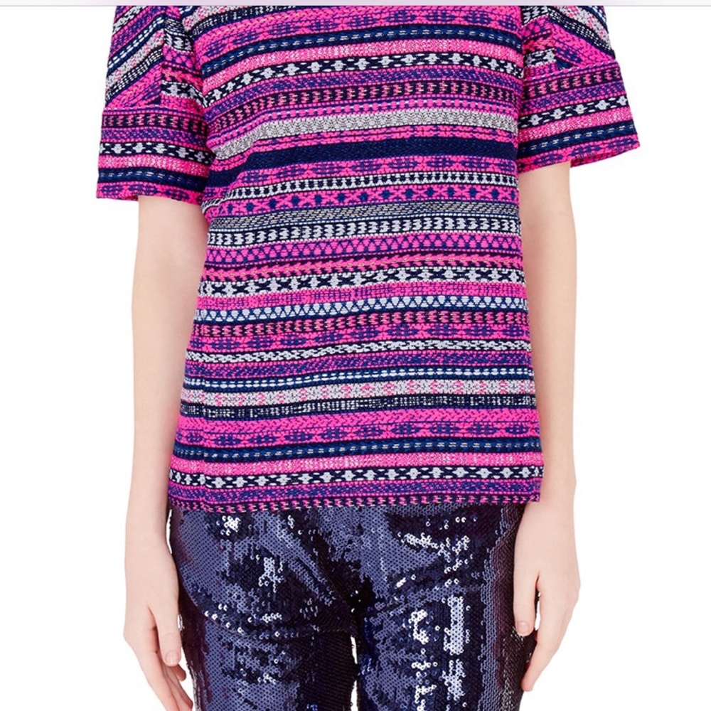 Not For Sale NWT Sass & Bide hot pink blouse, size 40. - Picture 3 of 9